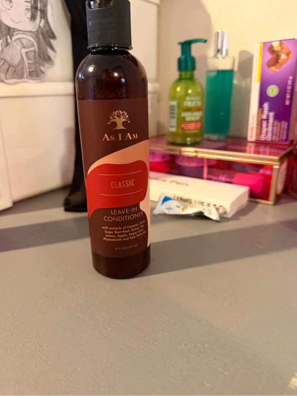 As I Am Classic Leave-In Conditioner - Brown & Red Bottle